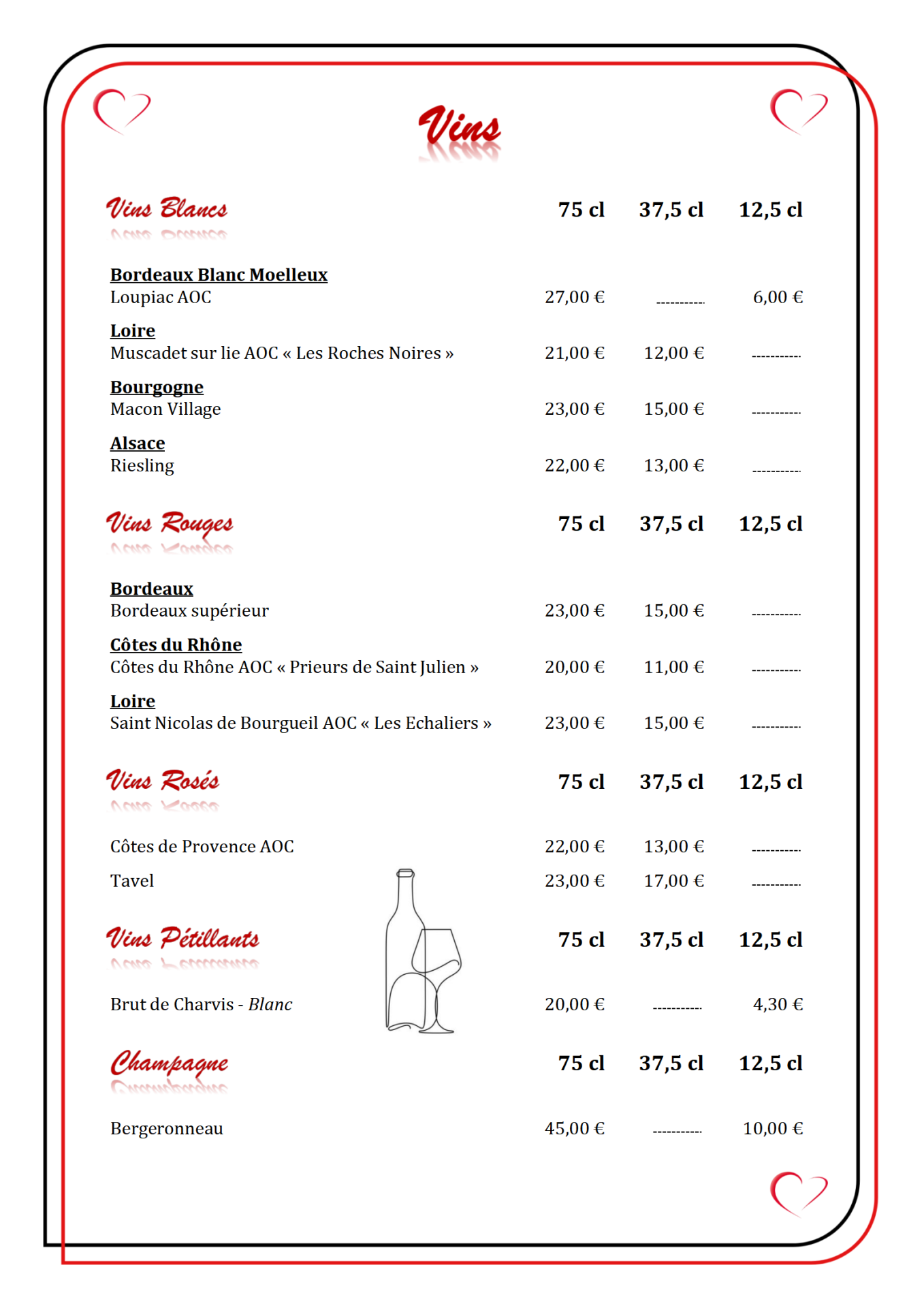 Boissons 3t25 vins